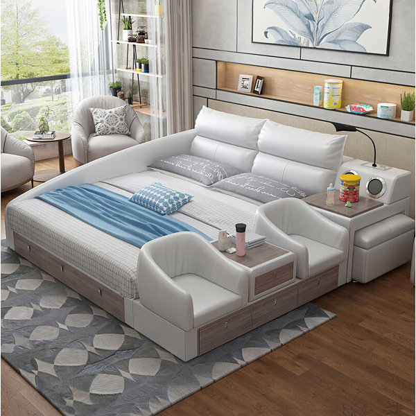 Jubilee Modern/contemporary design Upholstered Storage Bed Wayfair